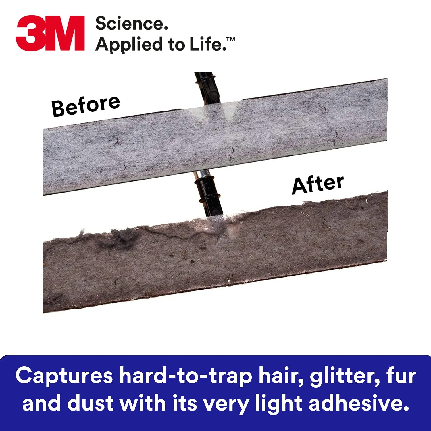 3M Easy Trap Sweep and Dust Sheets, 2 Rolls of 250 5" x 6" Sheets (500 Sheets), Disposable Easy Sweep Floor Duster, Picks Up 8x More Dirt, Dust, Sand, Hair, Works on Dry or Wet Surfaces, 55655W