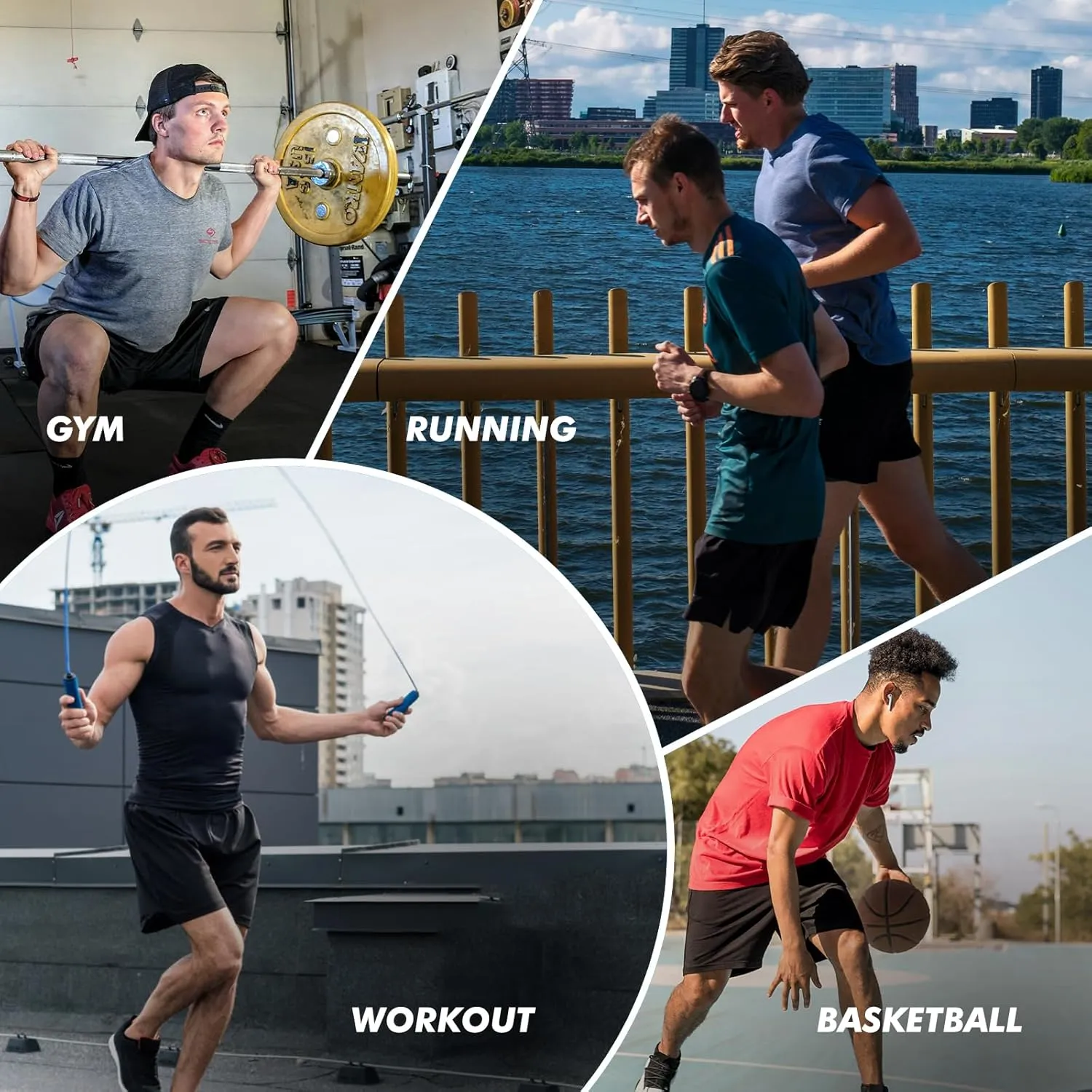 5 Pack Athletic Basketball Mens Shorts with Zipper Pockets - Lightweight Quick Dry Gym Workout Running Shorts for Men