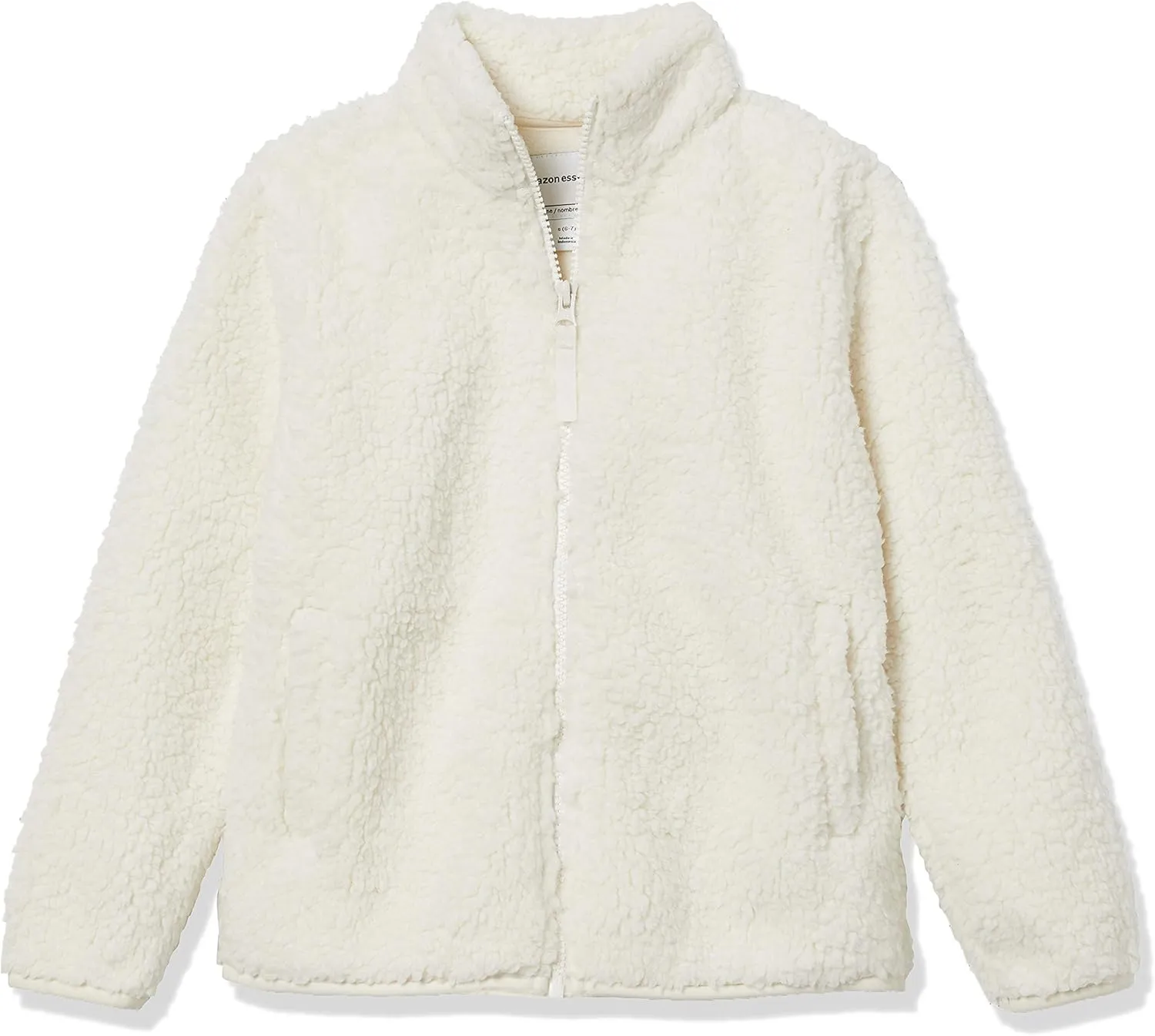 Amazon Essentials Girls and Toddlers' Sherpa Fleece Full-Zip Jacket