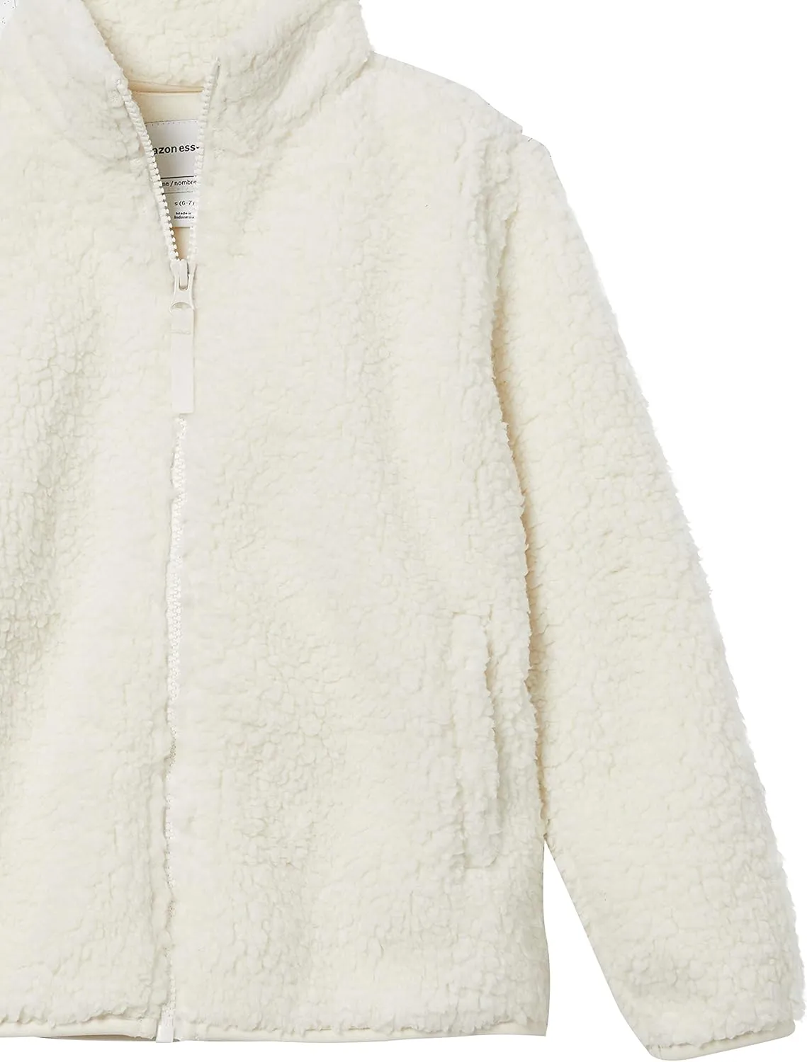 Amazon Essentials Girls and Toddlers' Sherpa Fleece Full-Zip Jacket