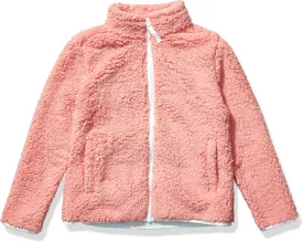 Amazon Essentials Girls and Toddlers' Sherpa Fleece Full-Zip Jacket