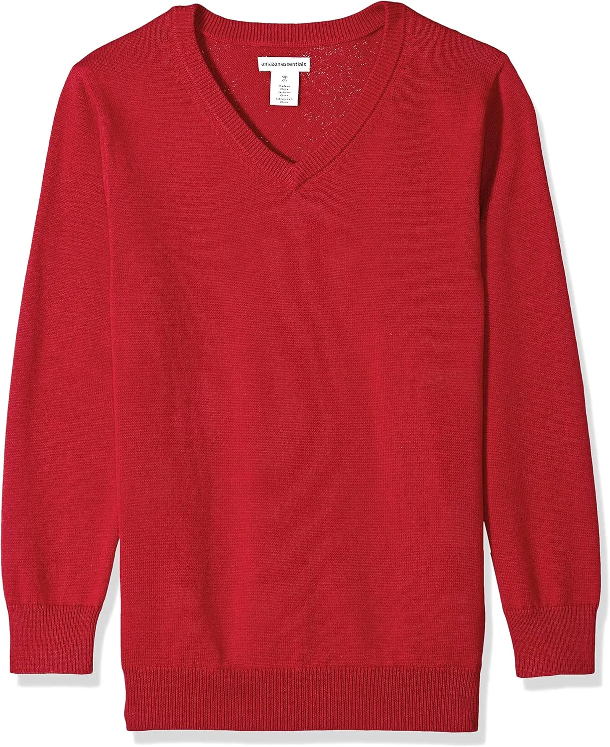 Amazon Essentials Unisex Kids and Toddlers' Uniform Cotton V-Neck Sweater