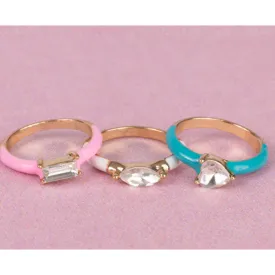 Boutique Chic Crystal Cool Rings