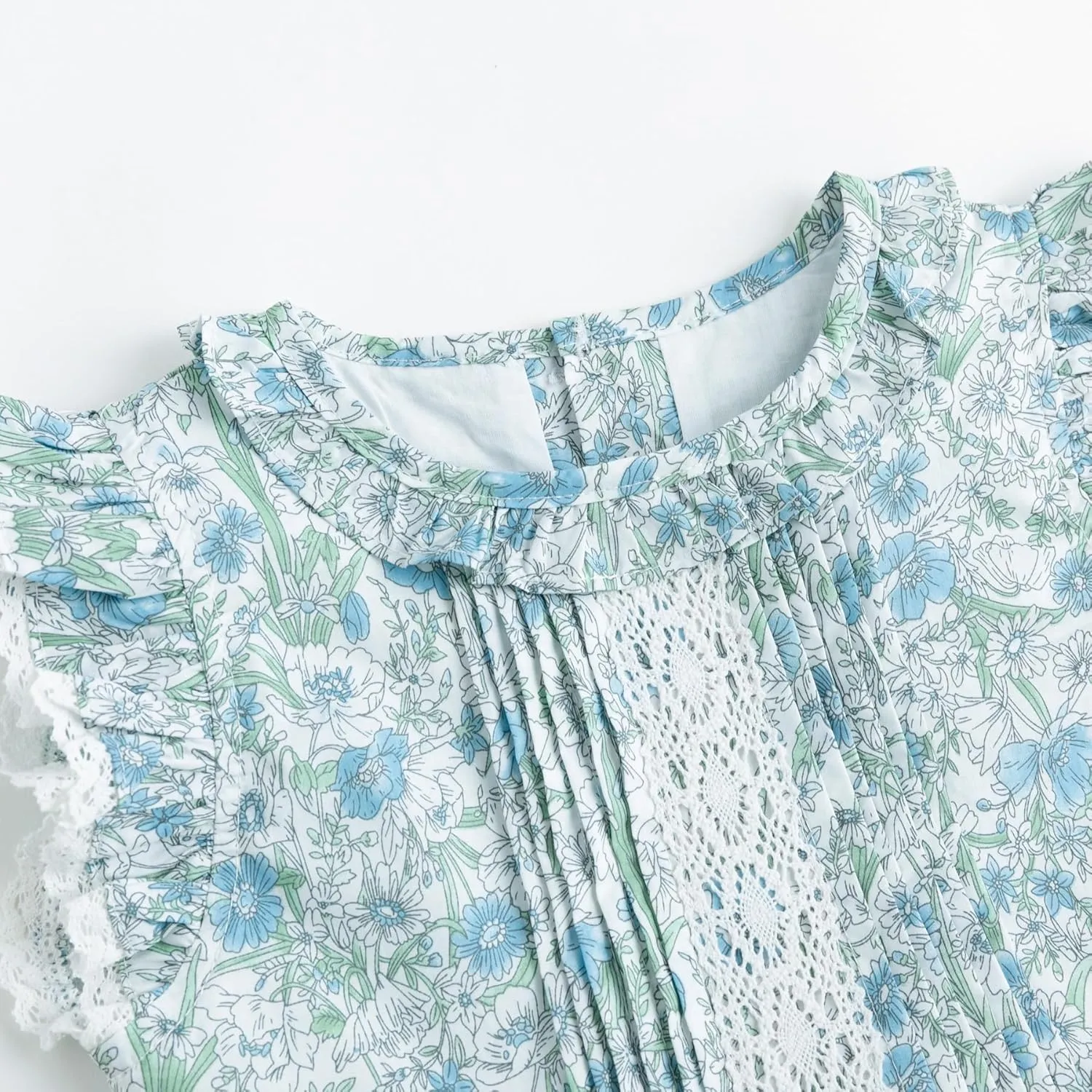 Curipeer Little Girls Summer Dress Floral Short Sleeve Cotton Casual Outfit Dress 12M-8Y