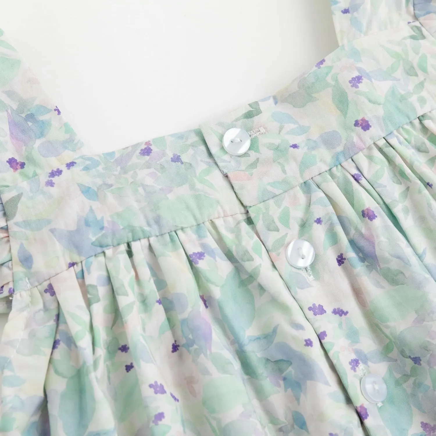 Curipeer Little Girls Summer Dress Floral Short Sleeve Cotton Casual Outfit Dress 12M-8Y