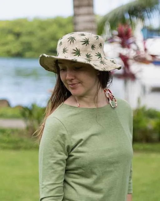 Hemp Leaf Sun Hat
