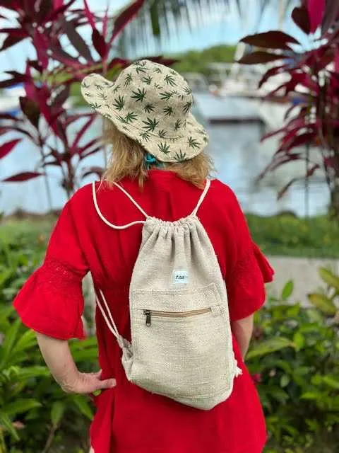 Hemp Leaf Sun Hat