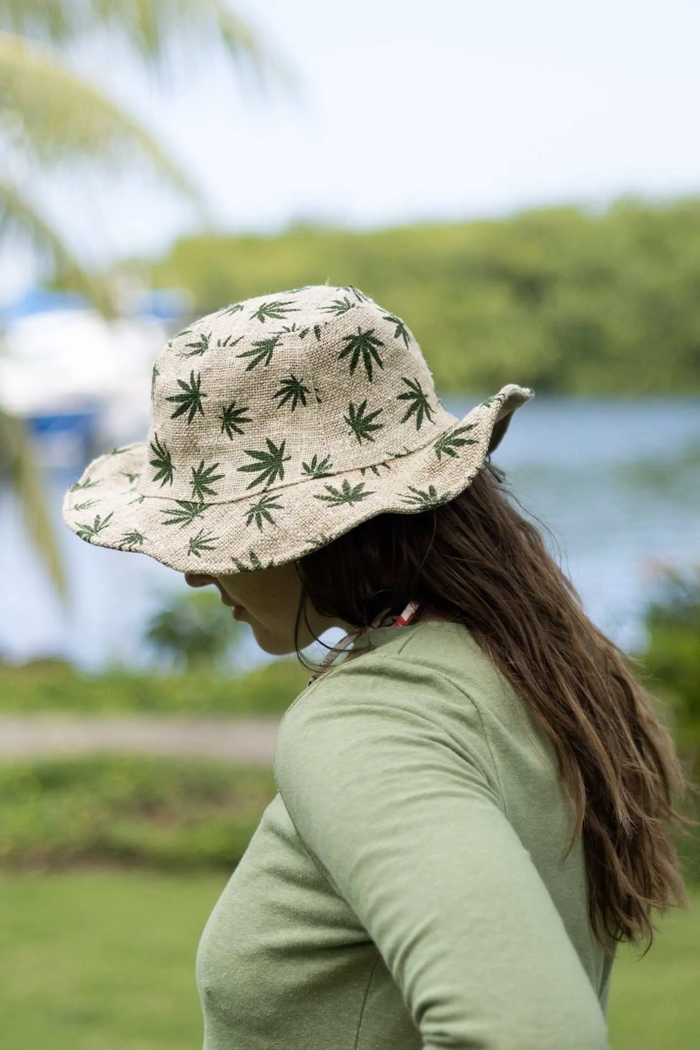 Hemp Leaf Sun Hat