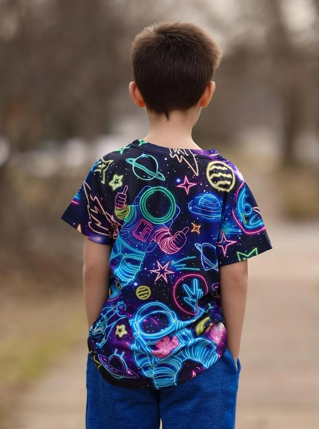 Idgreatim Boys T-Shirts Cool 3D Graphic Short Sleeve Tee Shirt 4-14 Years
