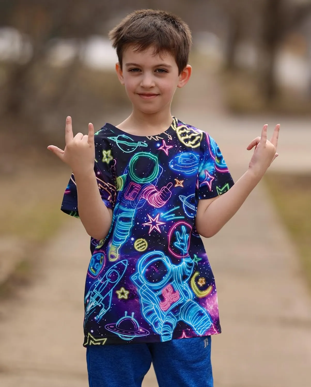 Idgreatim Boys T-Shirts Cool 3D Graphic Short Sleeve Tee Shirt 4-14 Years