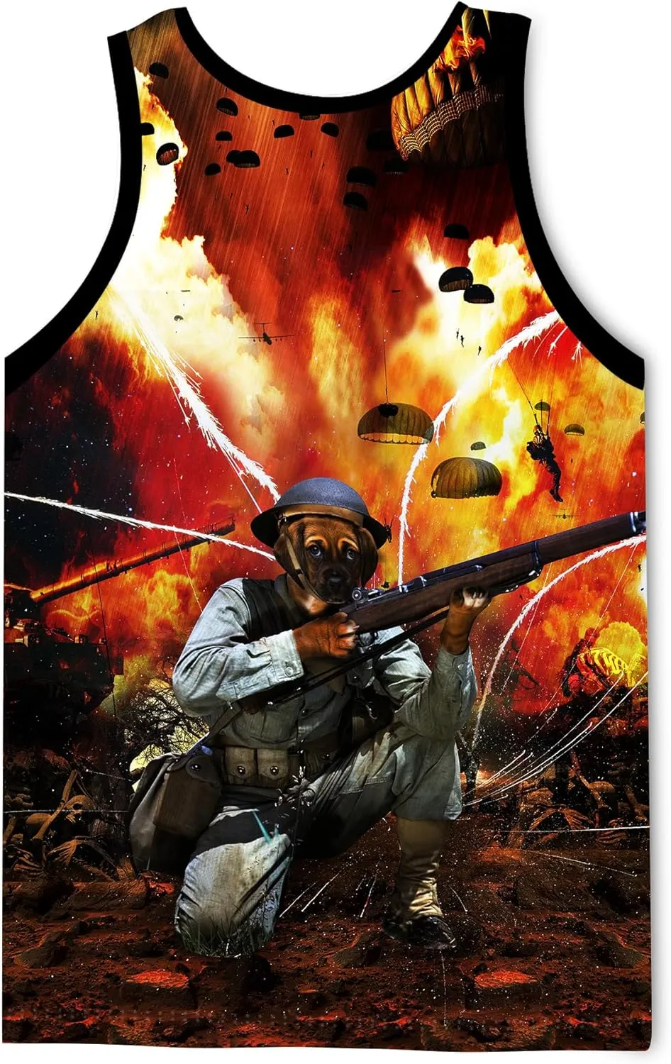LAIDIPAS Men's 3D Tank Tops Summer Casual Novelty Sleeveless Shirt Unisex Colorful Graphics Top Tees Shirt