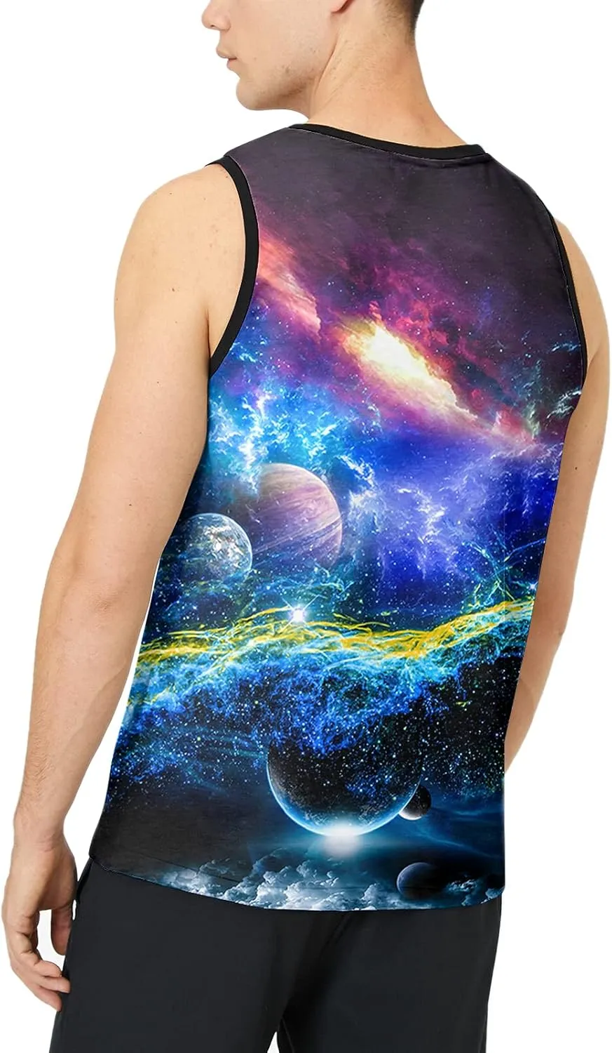 LAIDIPAS Men's 3D Tank Tops Summer Casual Novelty Sleeveless Shirt Unisex Colorful Graphics Top Tees Shirt