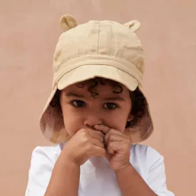 Liewood Gorm reversible sun hat yarn dyed- Y/D Stripe: Safari/Sandy | Liewood