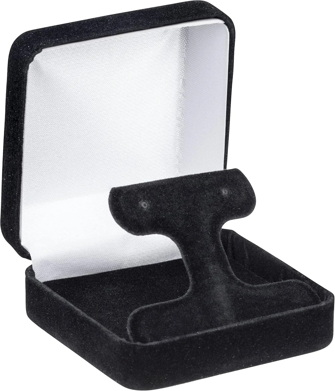 Luxury Rounded-Top Velvet T-Style Earring Box for Women & Girls  Jewelry Gift Box Ideal for Hanging Earrings & Hoops  Earring Case with Velour Interior and Satin Inner Top