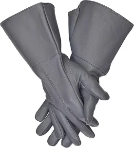 Medieval Gauntlet leather cosplay gloves long arm cuff