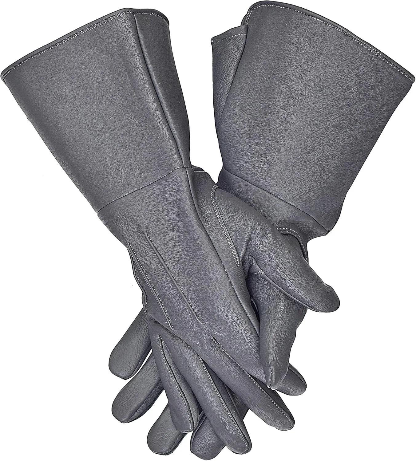 Medieval Gauntlet leather cosplay gloves long arm cuff