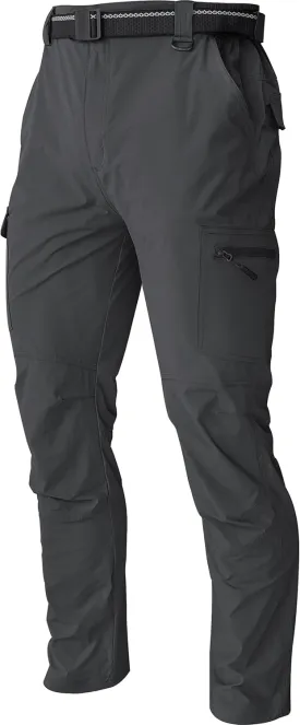 Men's Hiking Tactical Cargo Work Pants Quick Dry Waterproof Lightweight Travel Fishing Camping Outdoor Pants