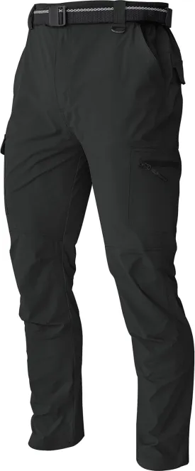 Men's Hiking Tactical Cargo Work Pants Quick Dry Waterproof Lightweight Travel Fishing Camping Outdoor Pants