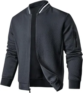 Mens Loose Fit Lightweight Jacket Casual Stylish bomber Jacket