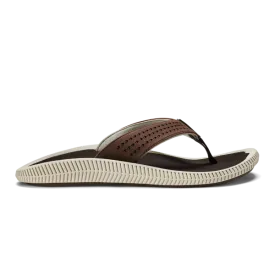 OluKai Men's Ulele Flip Flop - Dark Wood/Dark Wood 10435-6363
