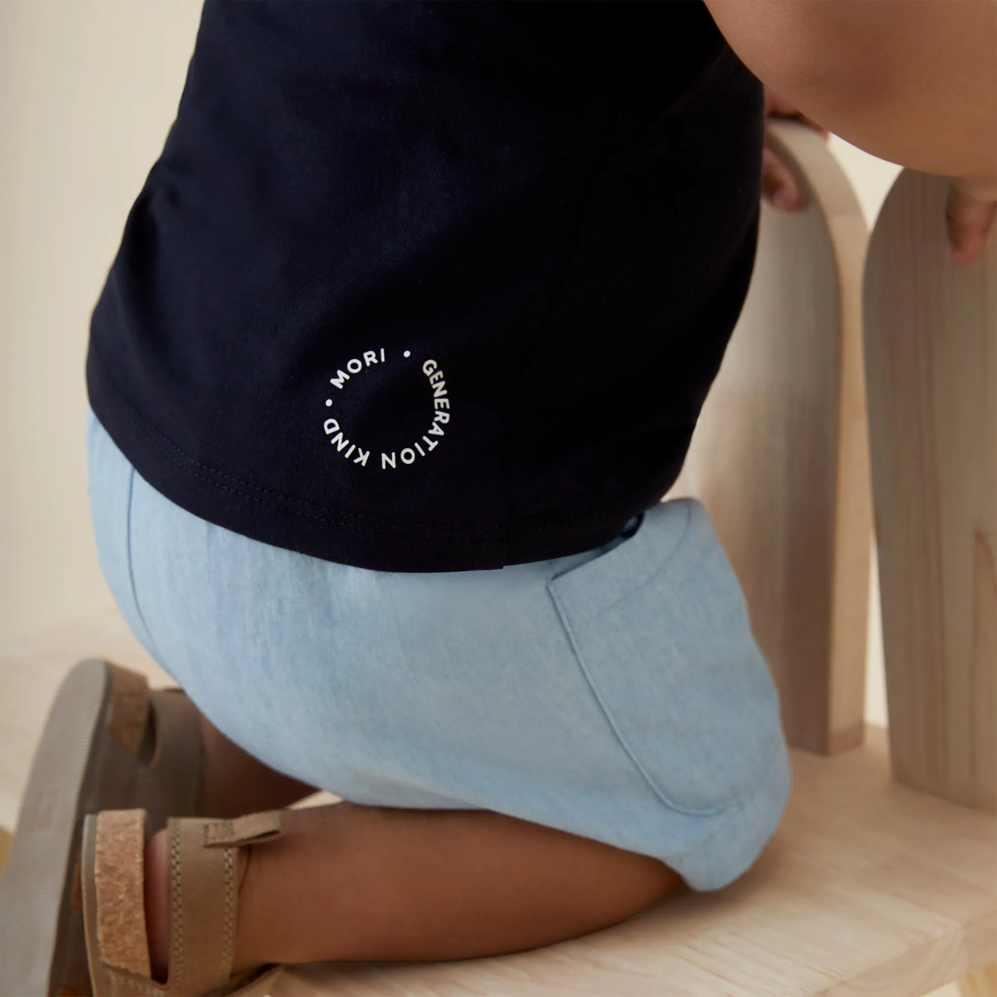 Organic Cotton Chambray Shorts