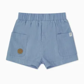 Organic Cotton Chambray Shorts