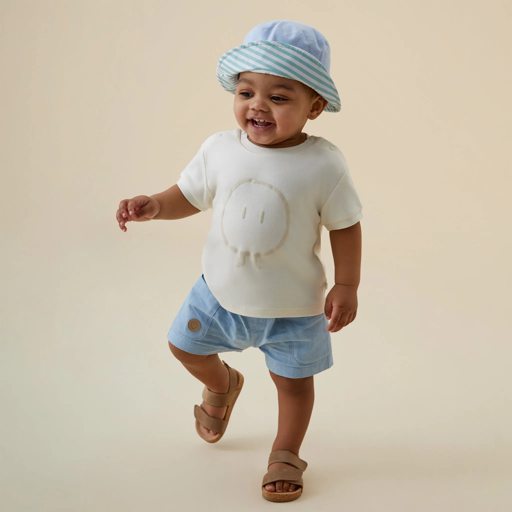 Organic Cotton Chambray Shorts