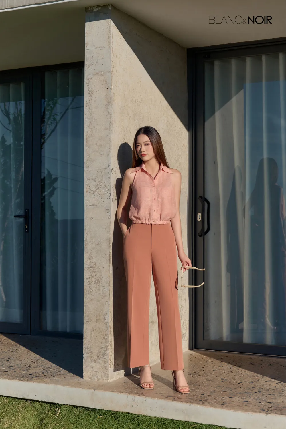 Pink Linen Croptop