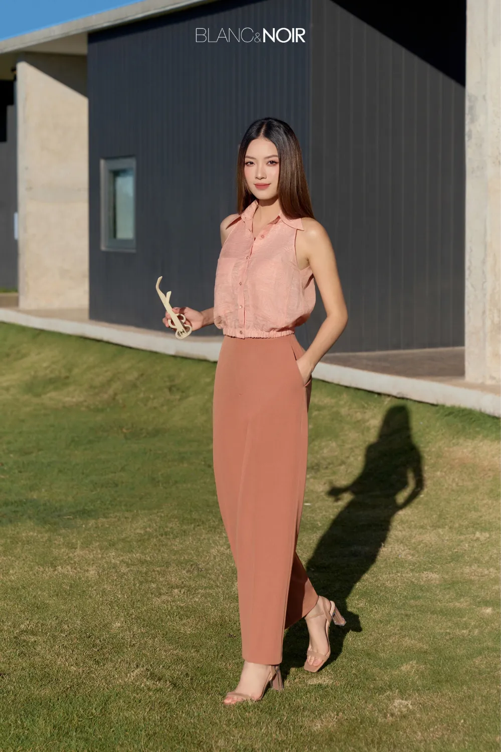Pink Linen Croptop
