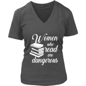 "Women who read" V-neck Tshirt