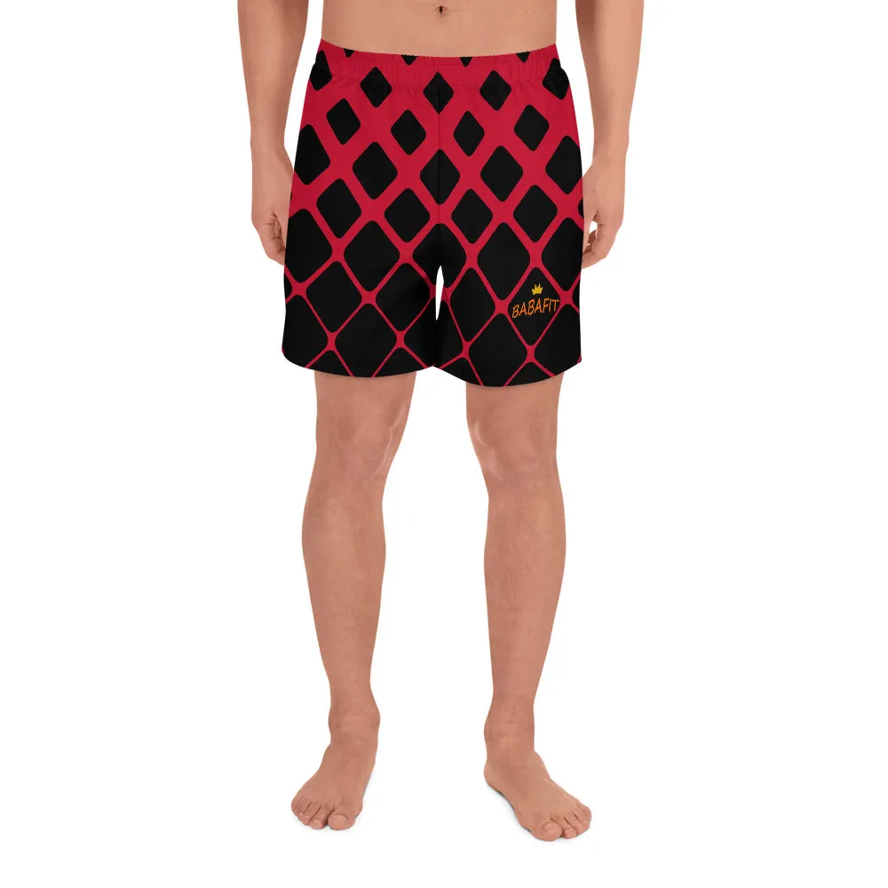 Red & Black Swim & Exercise Shorts