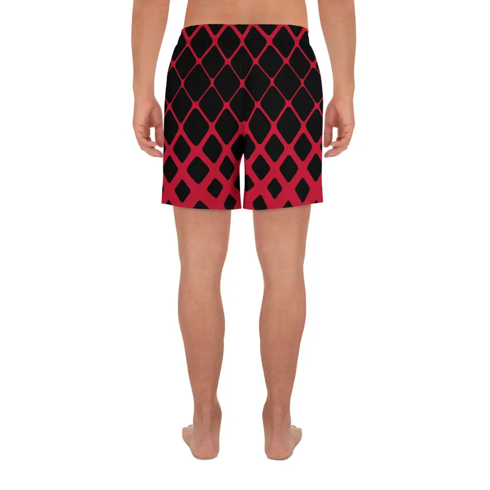 Red & Black Swim & Exercise Shorts