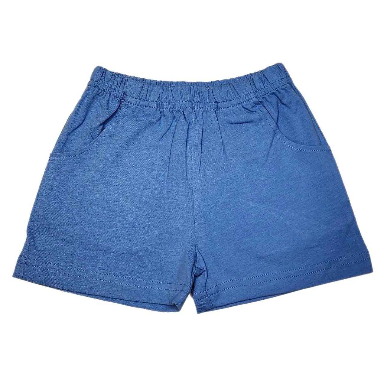 Shorter Jersey Shorts w/ Front Pocket Chambray