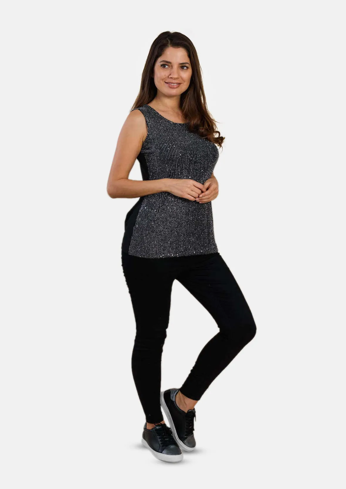 Sleeveless Sequin Top