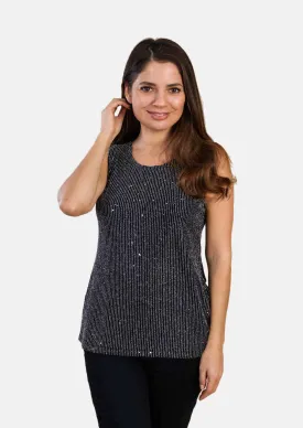 Sleeveless Sequin Top