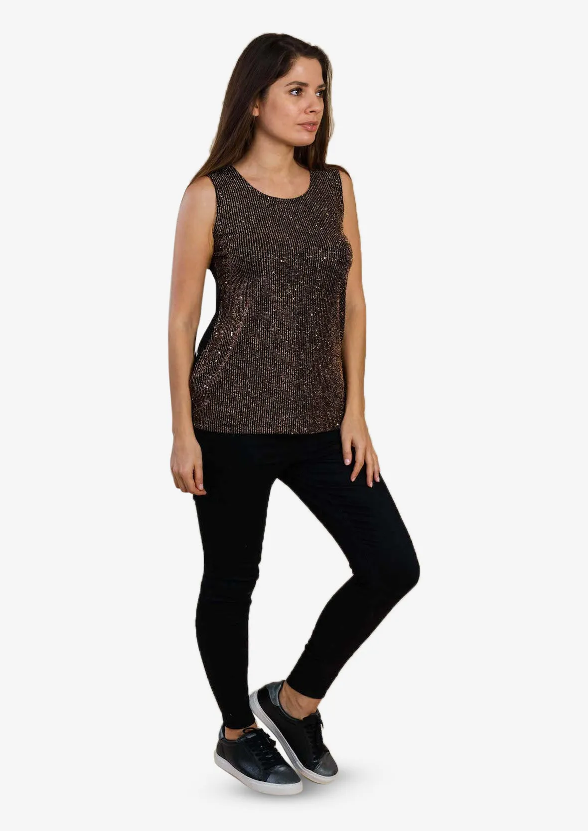Sleeveless Sequin Top