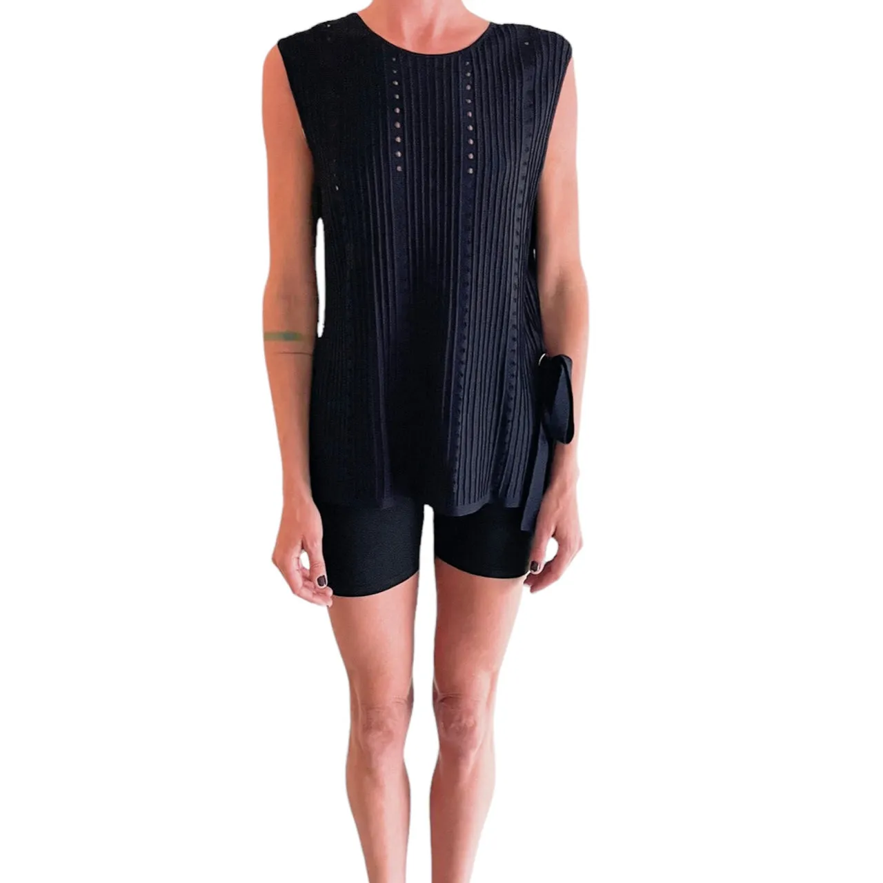 Ted Baker Navy Sleeveless Top