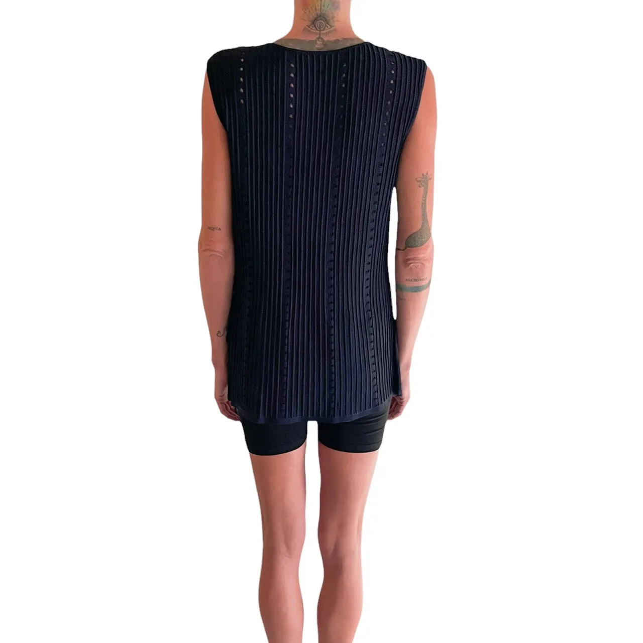 Ted Baker Navy Sleeveless Top