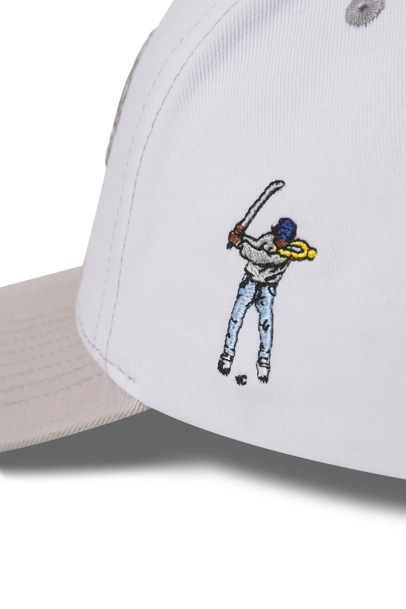 White/Cool Grey 5 Panel 2 Tone Hat