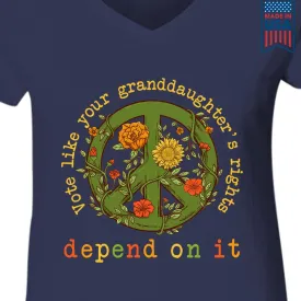 Women's V-neck T-shirt TSVB562