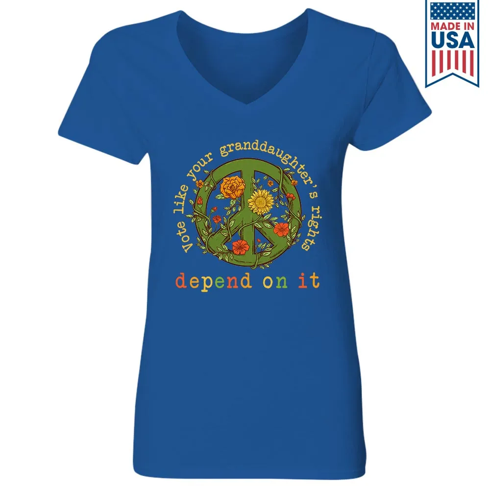 Women's V-neck T-shirt TSVB562
