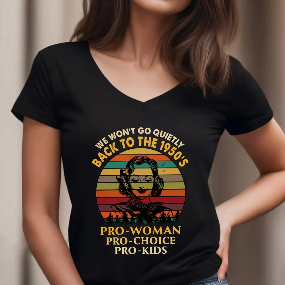 Women's V-neck T-shirt TSVB618