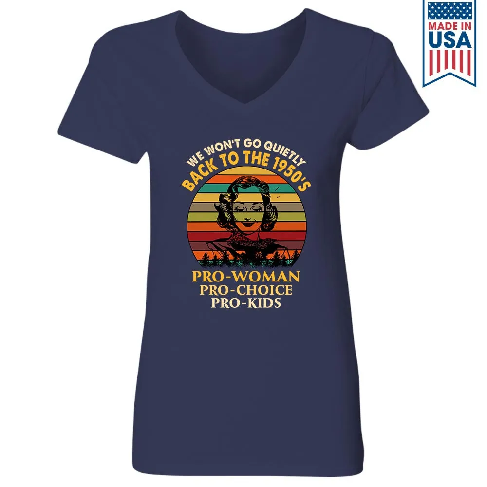 Women's V-neck T-shirt TSVB618