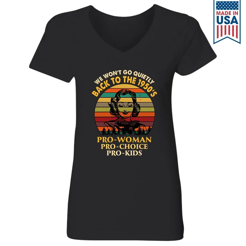 Women's V-neck T-shirt TSVB618