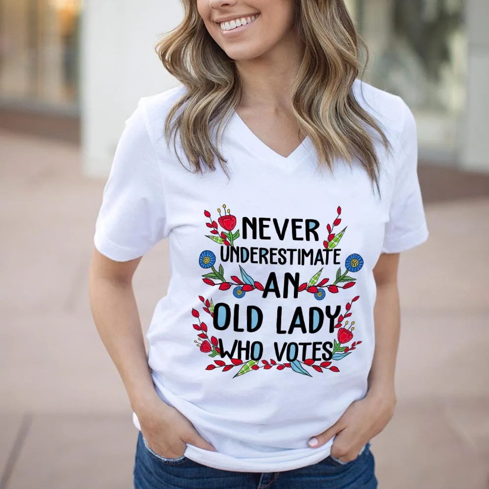 Women's V-neck T-shirt TSVW593