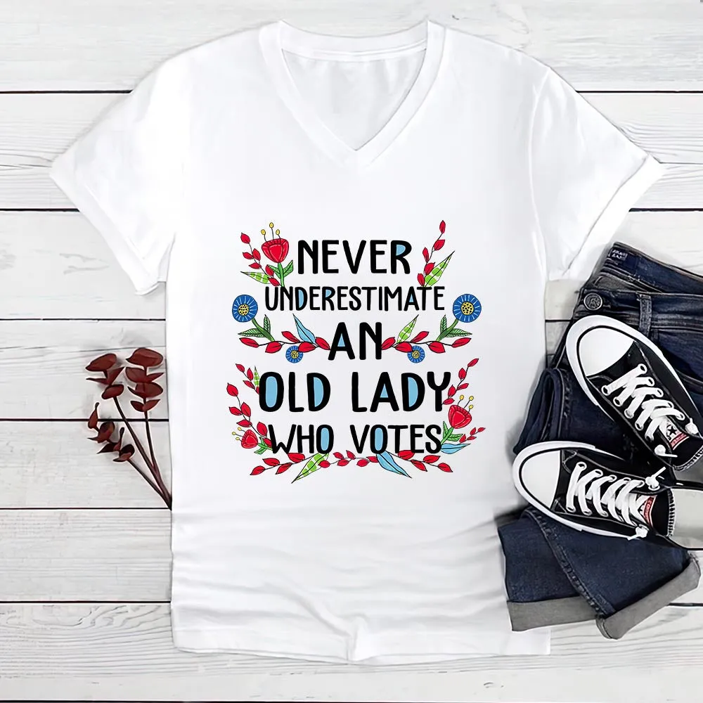 Women's V-neck T-shirt TSVW593