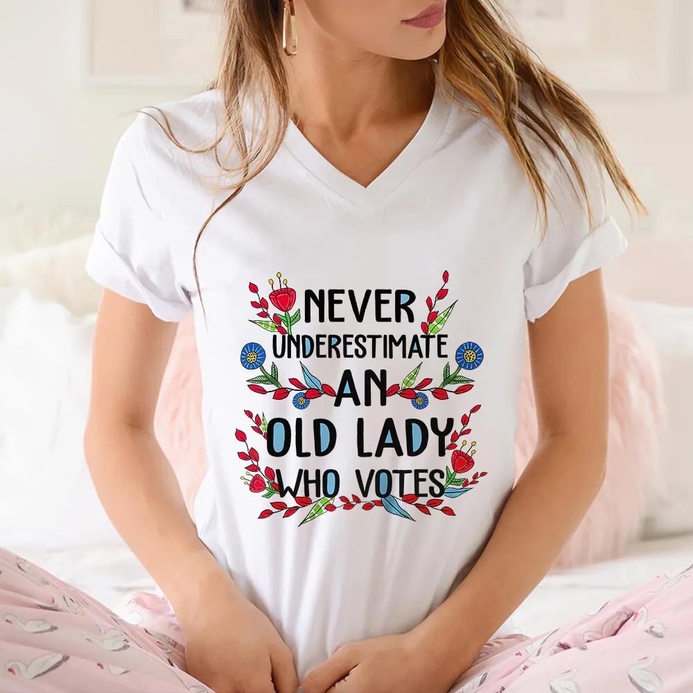 Women's V-neck T-shirt TSVW593